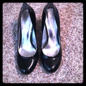 Patent leather high heels